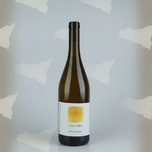 Tanca Nica, Vino Bianco, Yellow Label, 2019 (Stained label)
